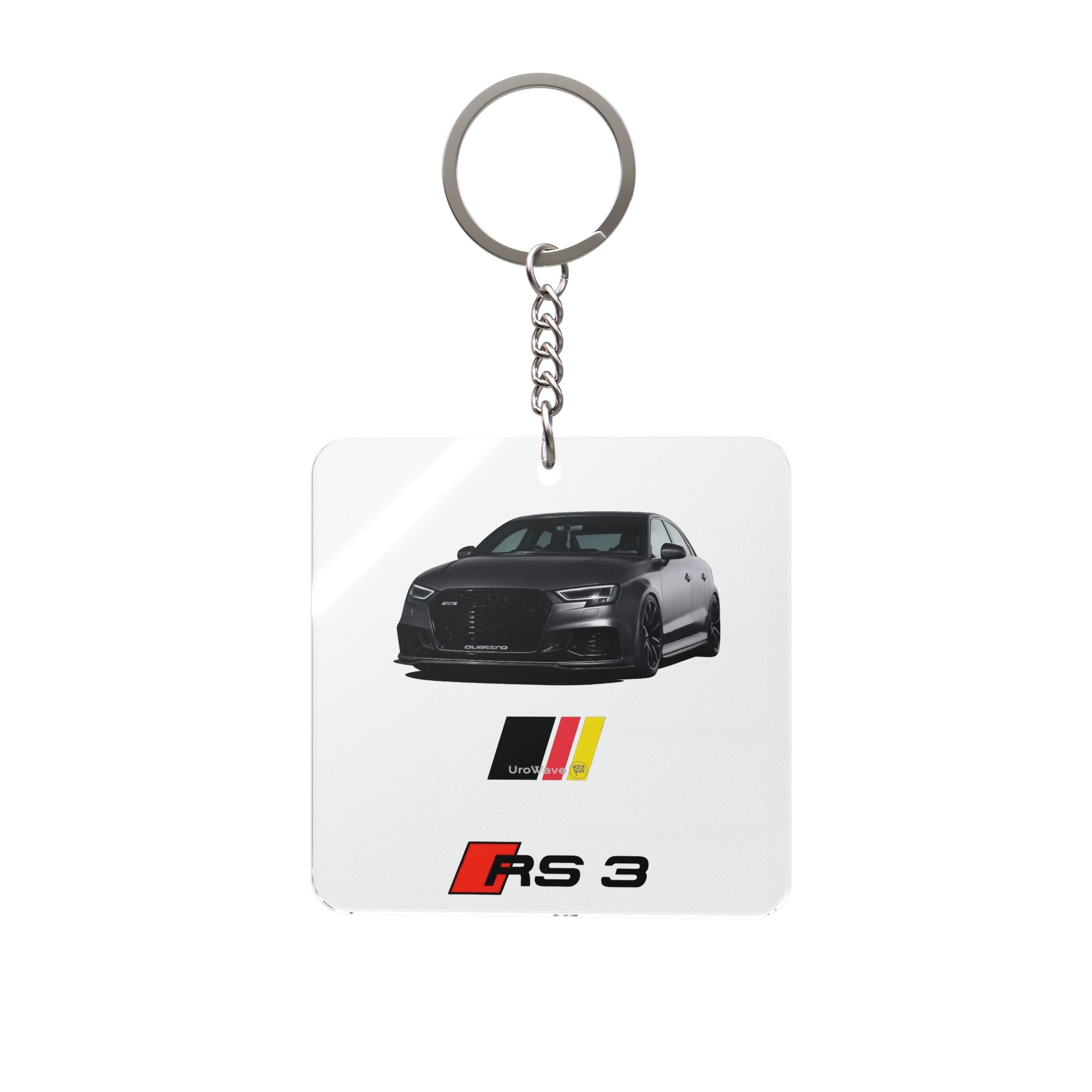 Audi RS3 Square Keychain