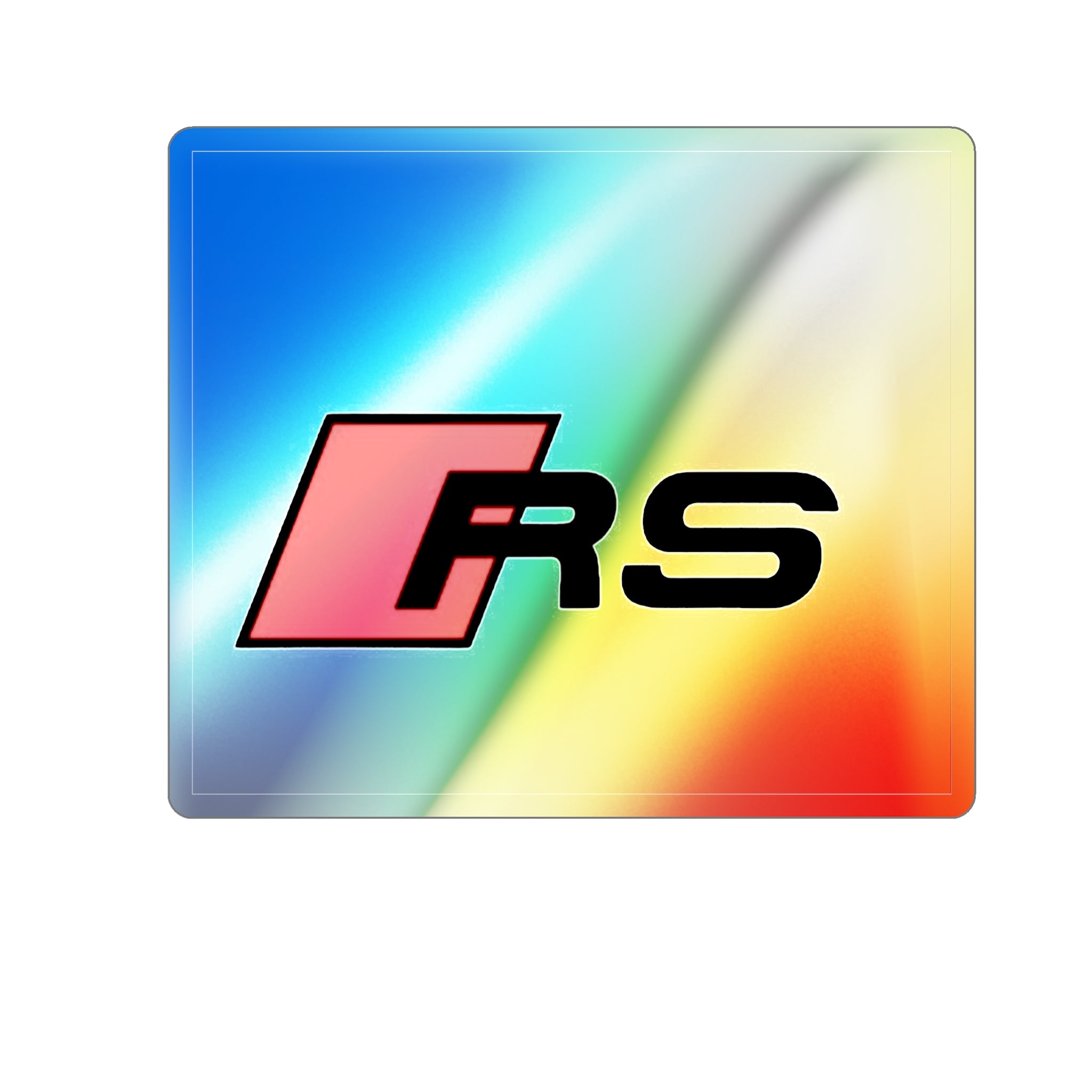 Holographic RS Logo Die-Cut Sticker