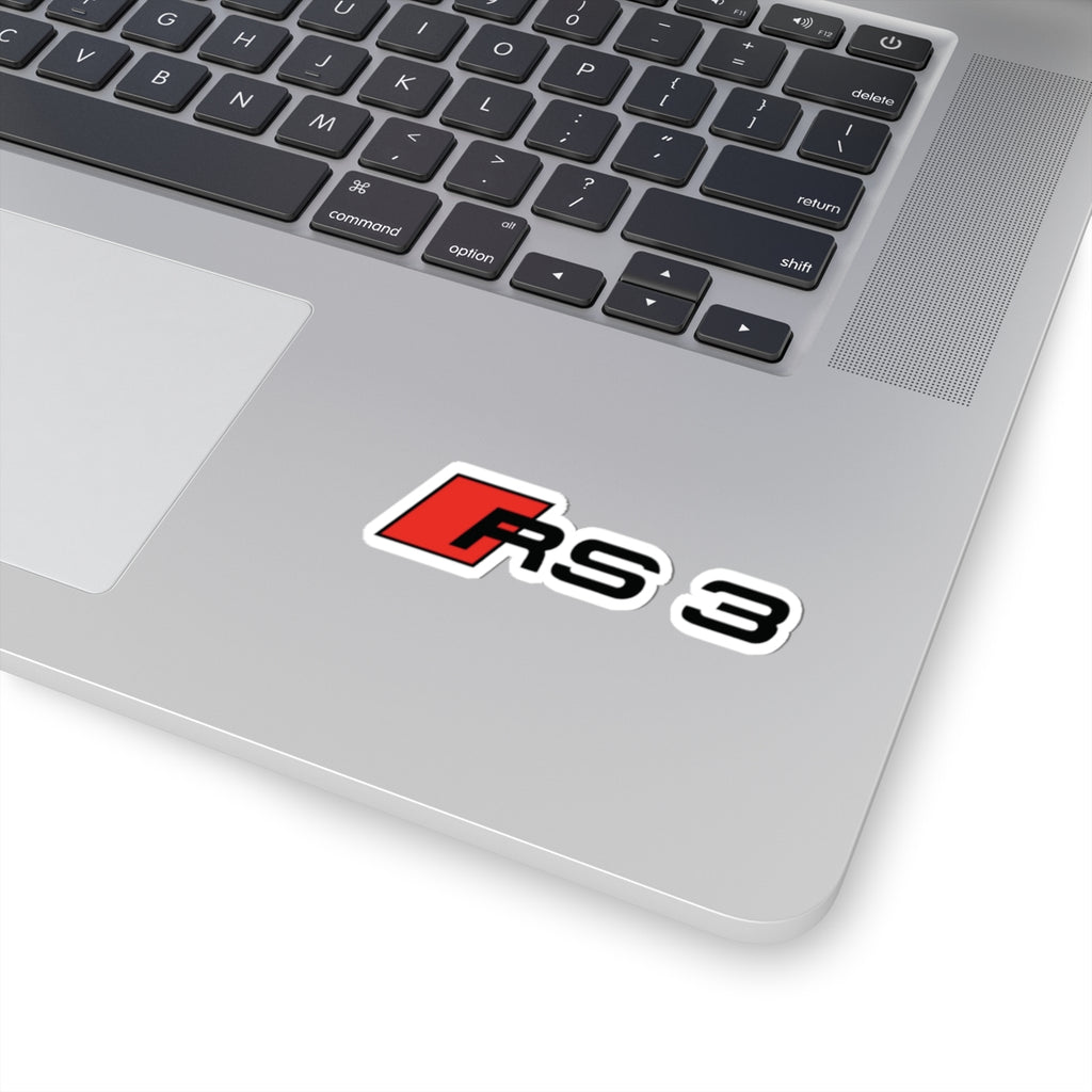 RS3 Logo Kiss-Cut Sticker — Racing Car Emblem Decal