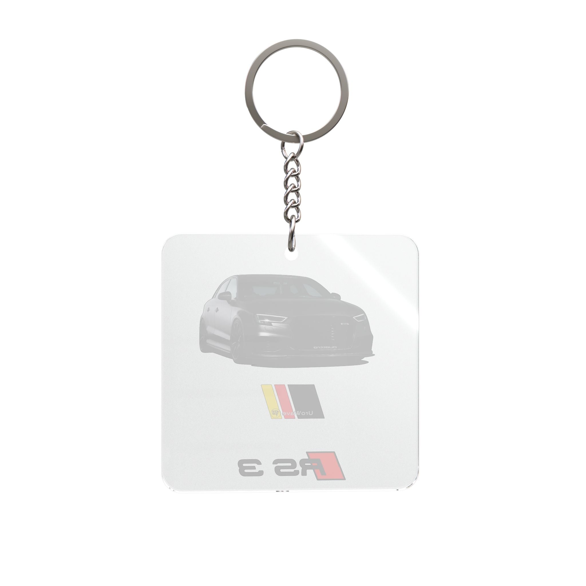 Audi RS3 Square Keychain