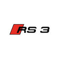 RS3 Logo Kiss-Cut Sticker — Racing Car Emblem Decal