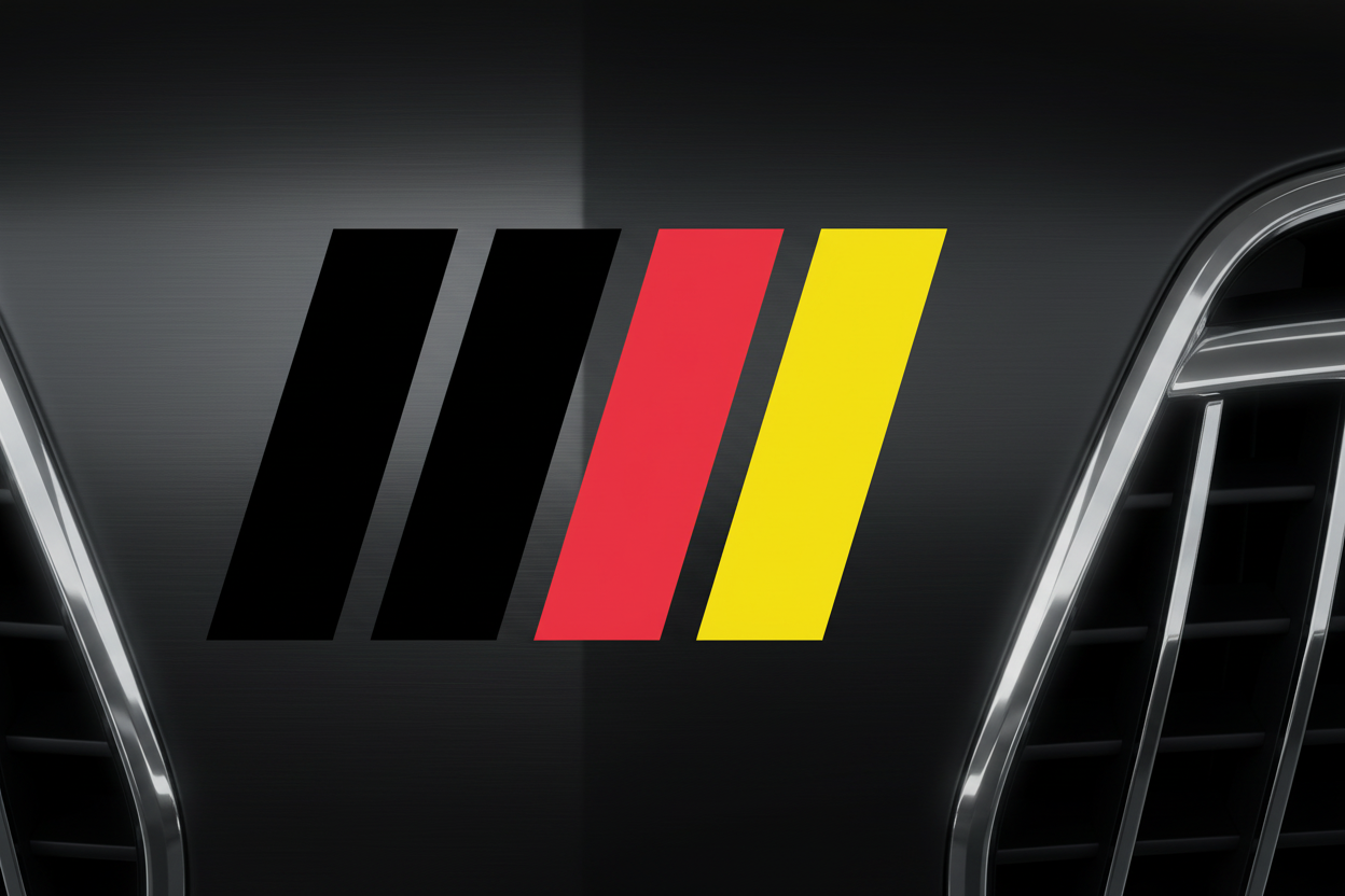 German flag stripes with luxury background